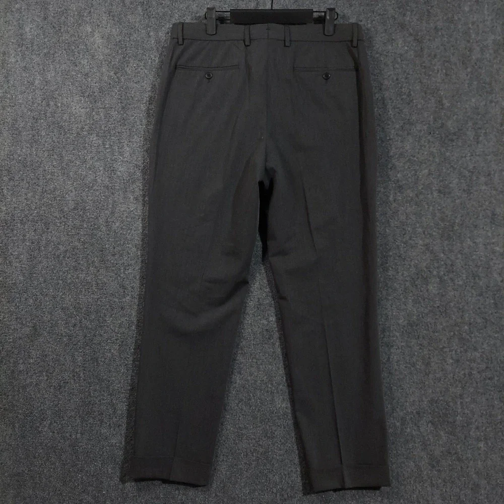 Polo‎ Ralph Lauren Pants Mens 34x30 Gray Wool Blend Stretch Dress Suit Formal
